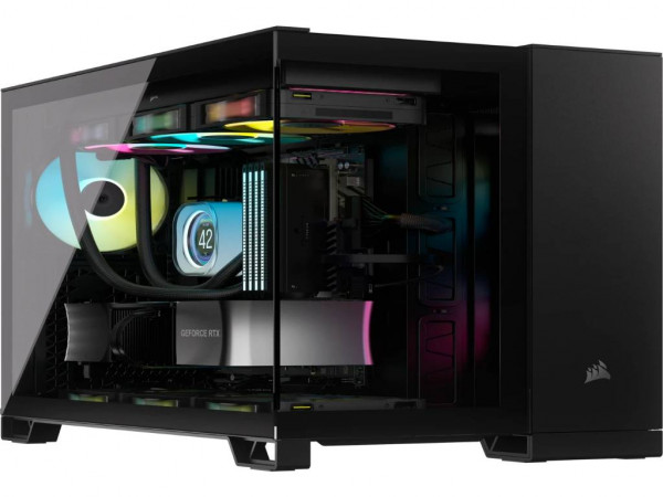 CORSAIR kućište 2500D AIRFLOW Mid-Tower/ATX/kaljeno staklo/bez napajanja/crna