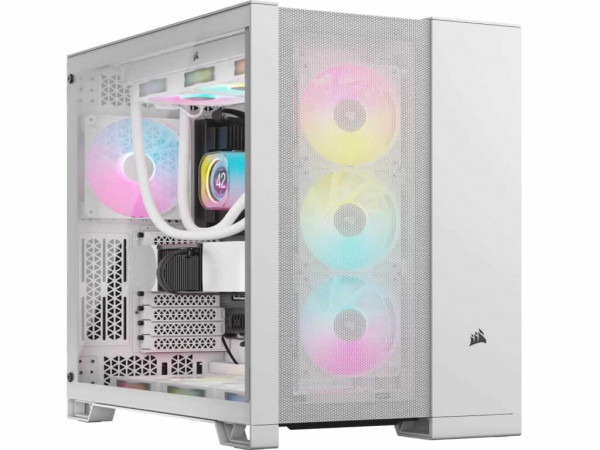 CORSAIR kućište 6500D AIRFLOW Mid-Tower/ATX/kaljeno staklo/bez napajanja/bela