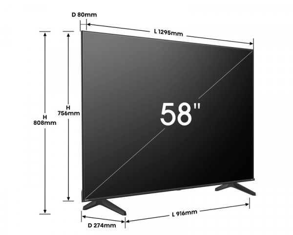 Hisense 58A6N LED 4K UHD Smart TV