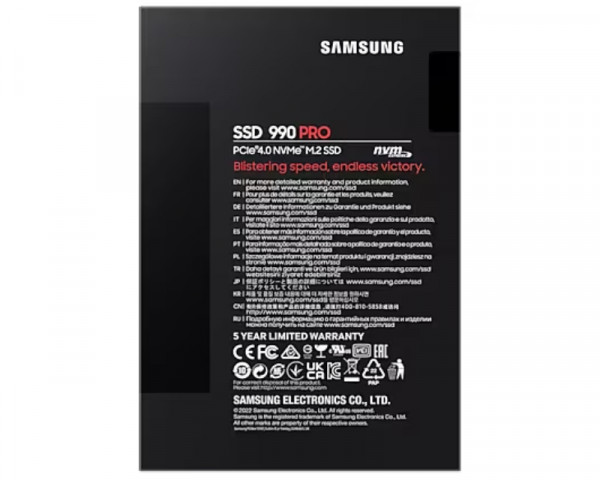 SAMSUNG 990 PRO 4TB PCIe 4.0 NVMe M.2 MZ-V9P4T0BW SSD