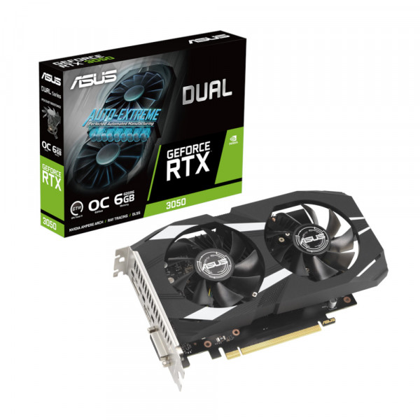 ASUS Dual GeForce RTX 3050 OC Edition 6GB GDDR6 96-bit DUAL-RTX3050-O6G Grafička karta