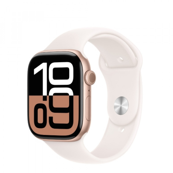 Apple Watch S10 GPS 42mm Rose Gold Alu CaseLight Blush Sport Band - SM mwwh3qva