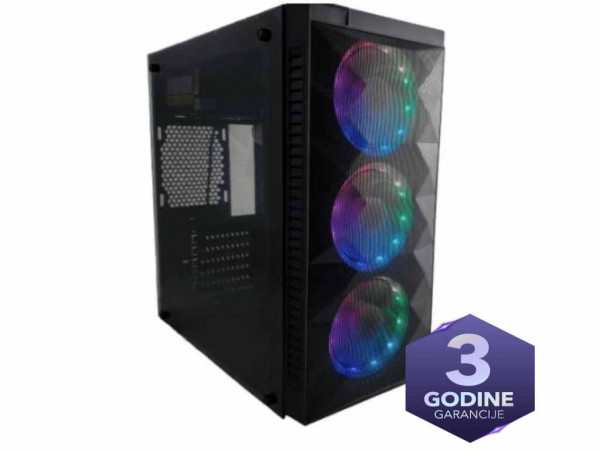 Računar BLACK PC MT/Intel I5-11400F/B560/16GB/500GB/GTX1660#