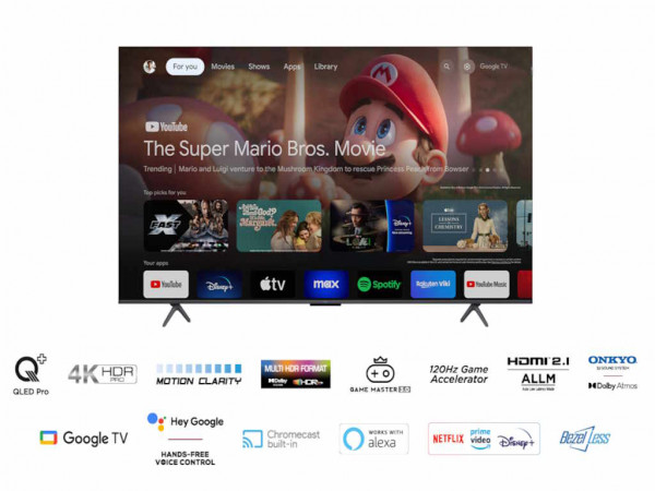 TCL Televizor 55C655/QLED/55''/4K HDR PRO/Google TV