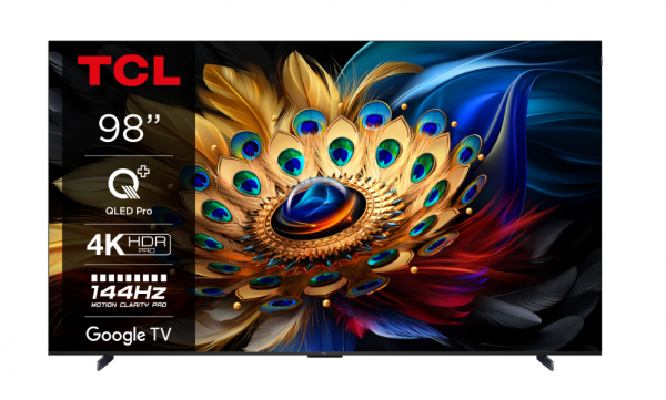 TCL Televizor 98C655/QLED/98''/4K UHD/144Hz/Google TV/crna