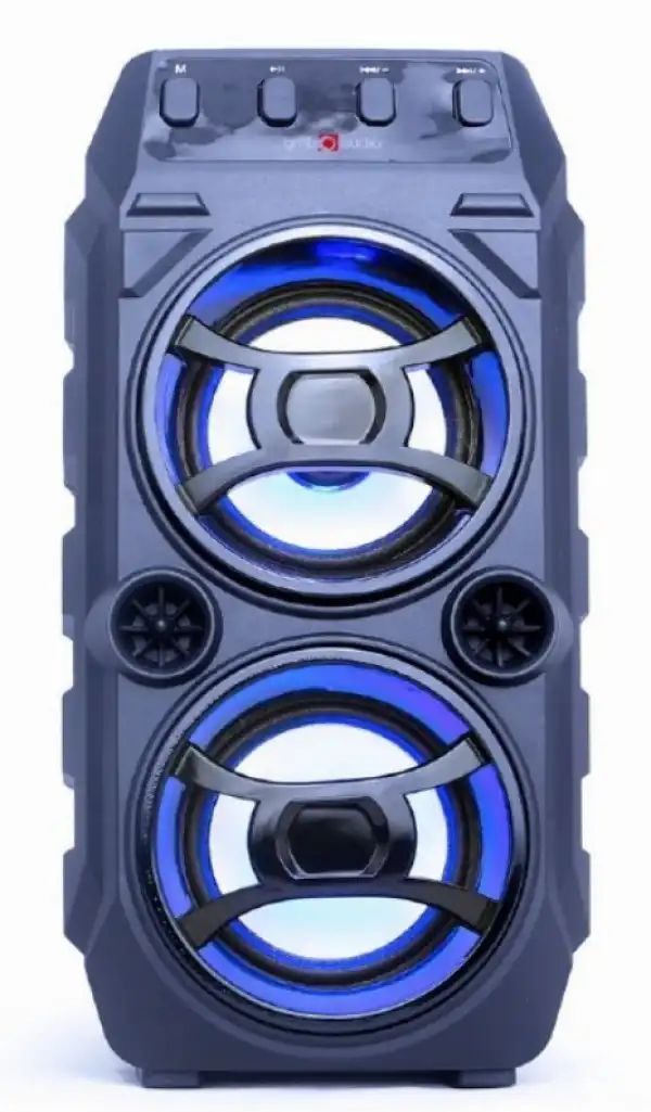 SPK-BT-13 Gembird Portable Bluetooth karaoke speaker 2x5W, USB, SD, 3,5mm, MIC 6,35mm, LED,  black