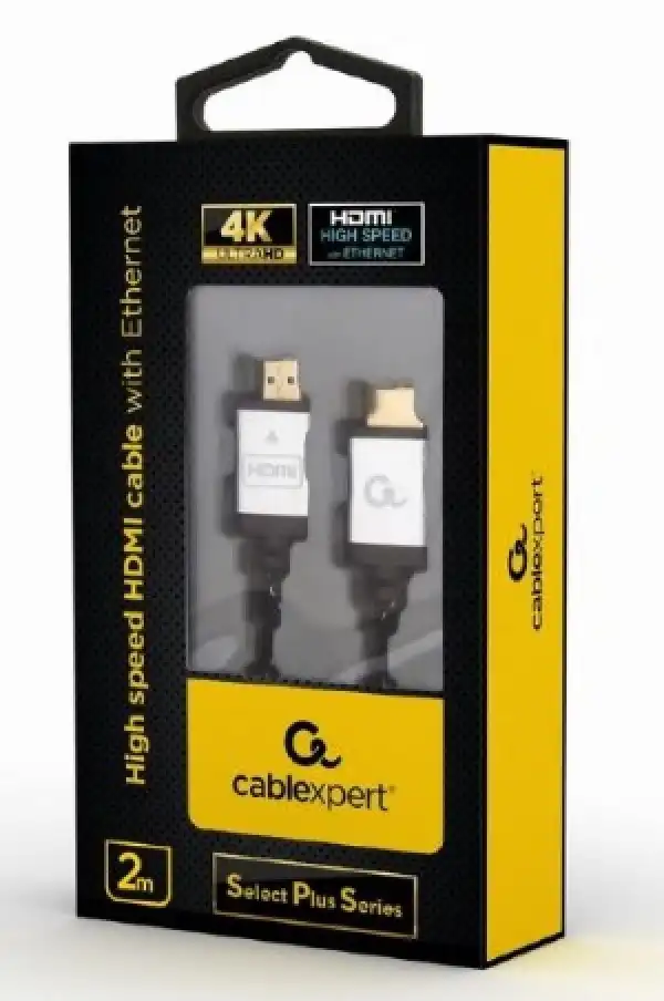 CCB-HDMIL-2M Gembird HDMI kabl, High speed,ethernet support 3D/4K TV ''Select Plus Series'' blister 2m