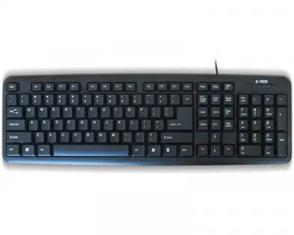 ETECH E-5050 USB YU crna tastatura