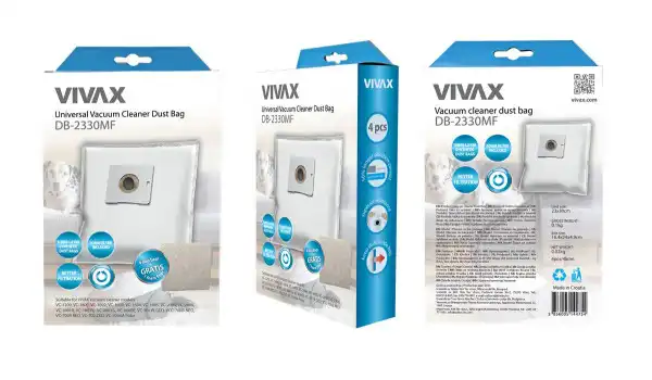 Vivax kese za usisivač  (4 kom) + filter DB-2330MF