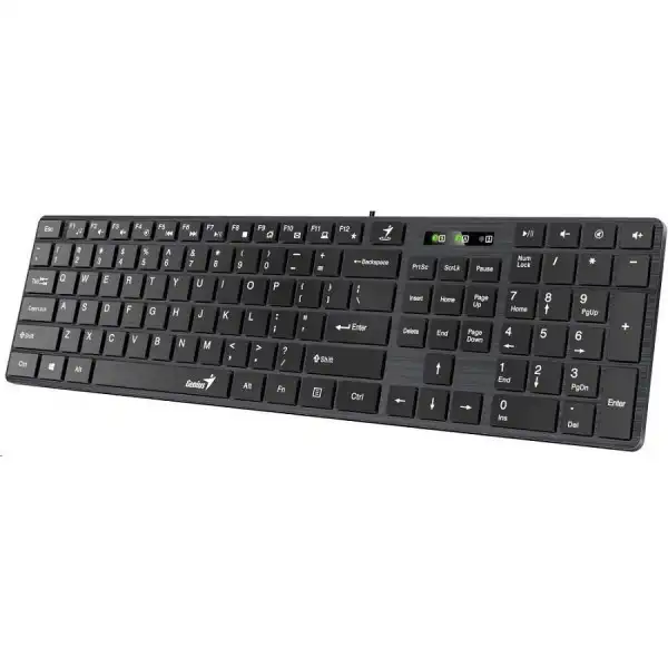 GENIUS Žična tastatura SlimStar 126 US (Crna)