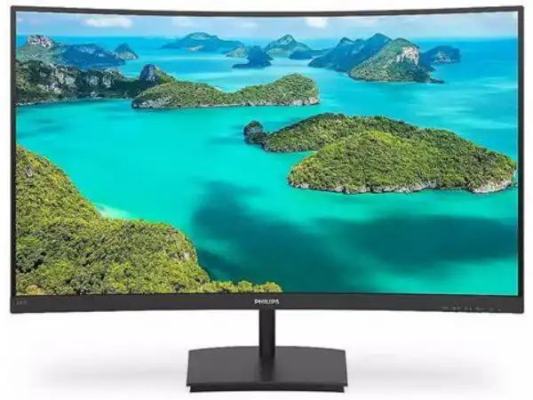 Monitor PHILIPS 241E1SC/00 23,6''/VA,zakrivljen/1920x1080/75Hz/4ms GtG/VGA,HDMI/VESA/crna