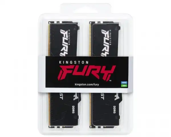 KINGSTON DIMM DDR5 64GB (2x32GB kit) 6000MTs KF560C36BBEAK2-64 FURY Beast RGB EXPO