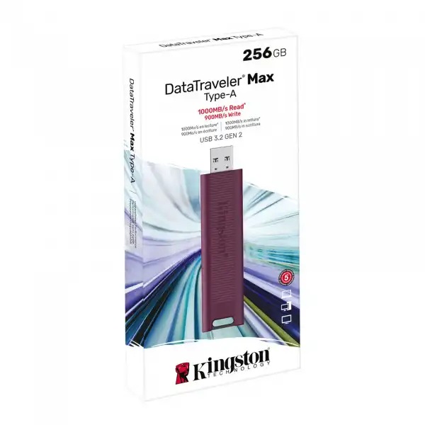 USB memorija KINGSTON DTMAXA/256GB/DataTraveler Max/3.2/crna