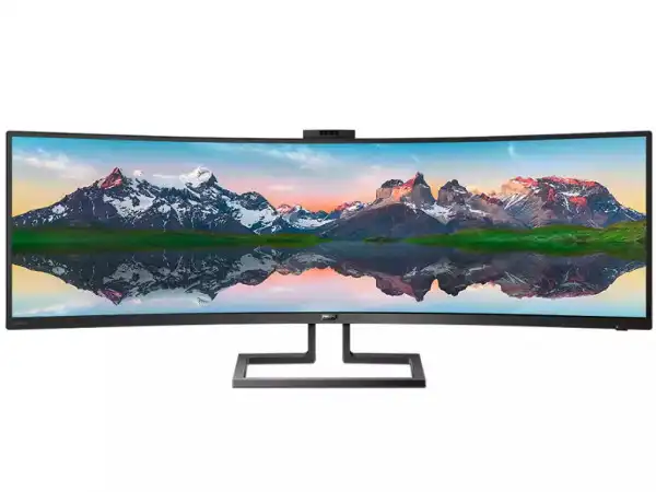 Monitor PHILIPS 499P9H/00 49''/VA,zakrivljen,32:9/5120x1440/70Hz/5ms GtG/HDMIx2,DP,USB,RJ45/kamera