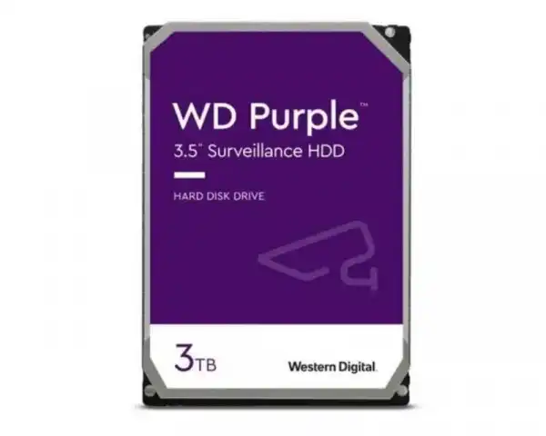 WD 3TB 3.5'' SATA III 256MB IntelliPower WD33PURZ Purple