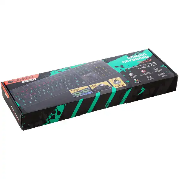 Wired Gaming Keyboard,Black 104 mechanical switches,60 million times key life, 22 types of lights,Removable magnetic wrist rest,4 Multifunc