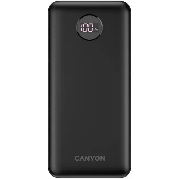 CANYON  PB-2002 Power bank 20000mAh Li-poly battery, Input Type-C 5V3A,9V2A,18W  , Output Type-C:5V3A,9V2.2A,12V1.5A,20W, Output USBA1USBA2