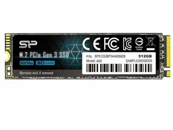 Silicon Power SSD A60 512GB M.2 2280 PCIe Gen3x4 2200/1600