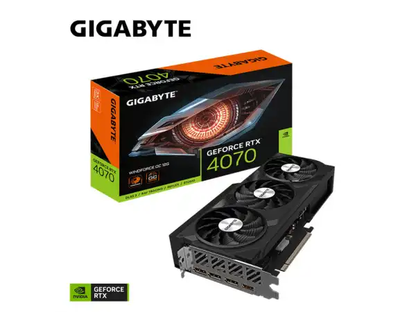 Grafička karta GIGABYTE GV-N4070WF30C-12GD WINDFORCE 1.0/12GB/NVD/GDDR6X/192bit